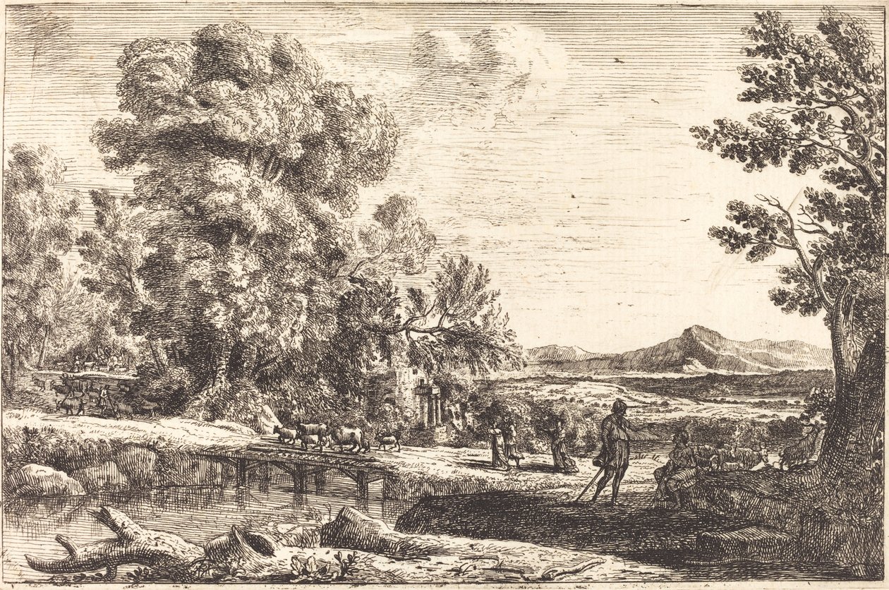 Rebecca and Eliezer by Claude Lorrain
