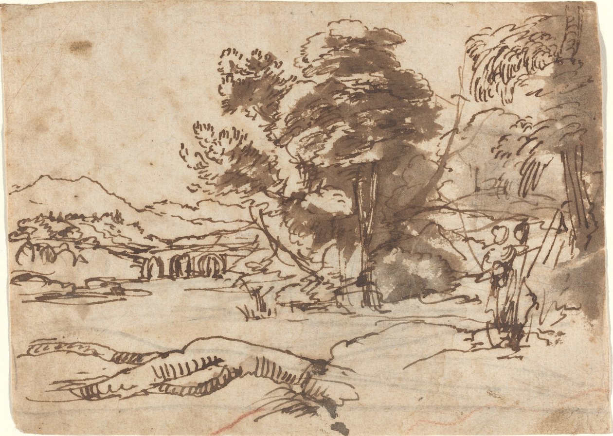 River Landscape by Claude Lorrain