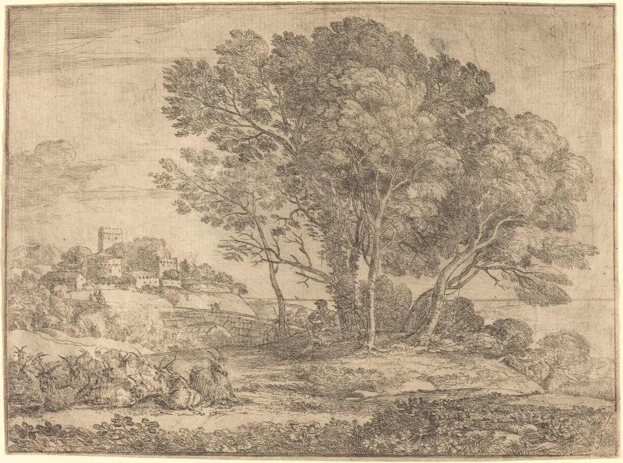 The Goatherd by Claude Lorrain