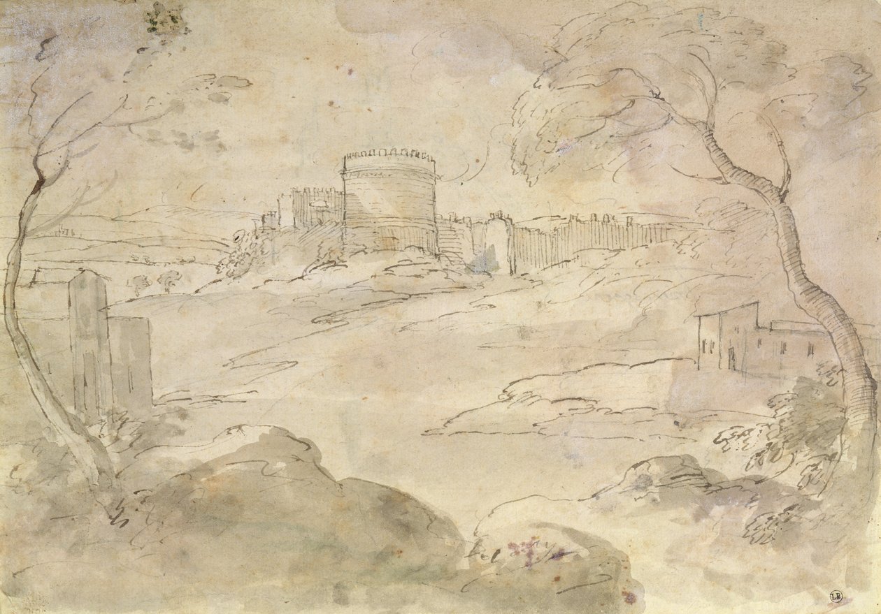 Landscape with a Fortified Town by Claude Lorrain