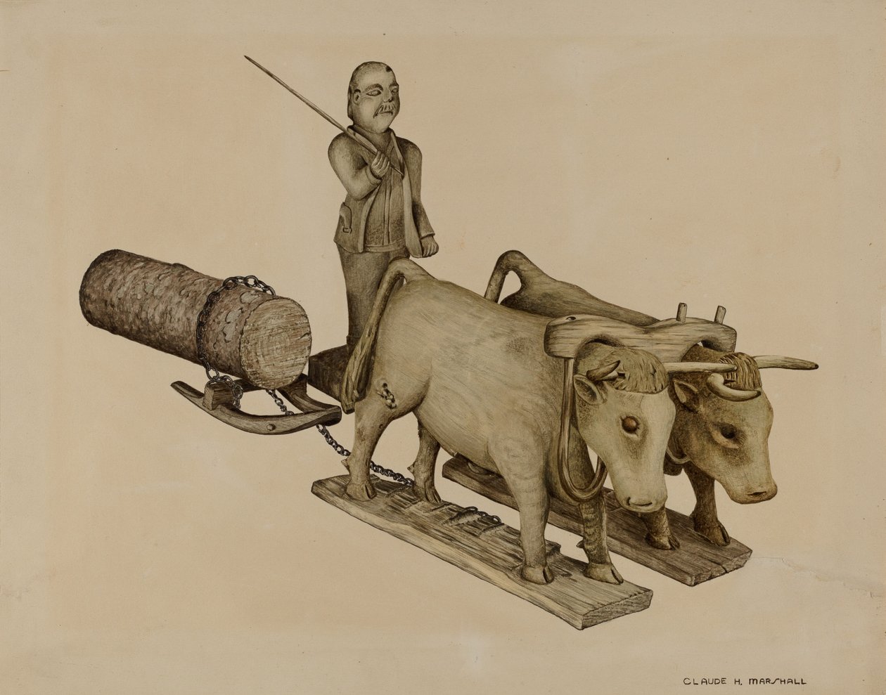 Log-Hauling by Claude Marshall