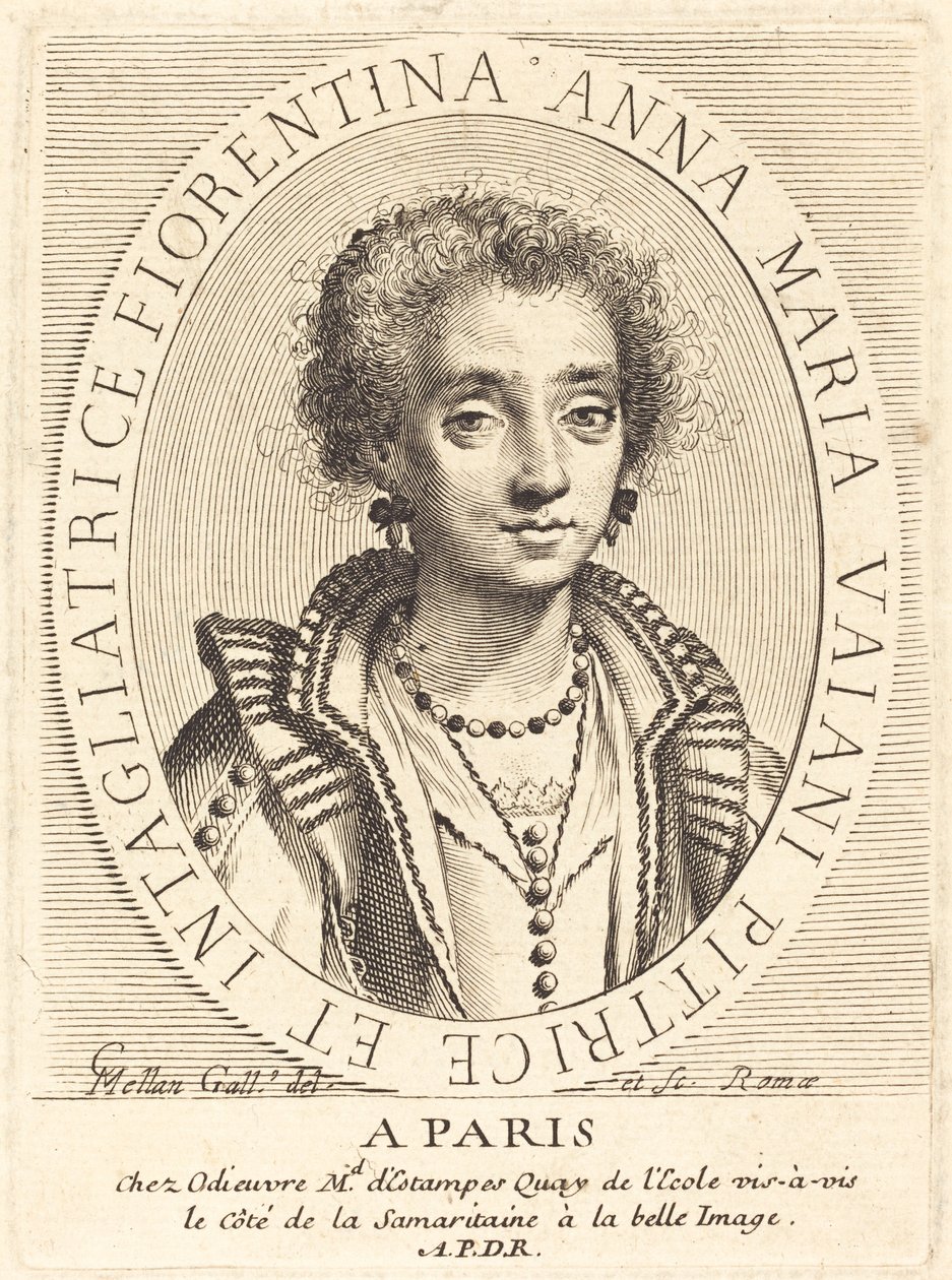 Anna Maria Vaiani by Claude Mellan