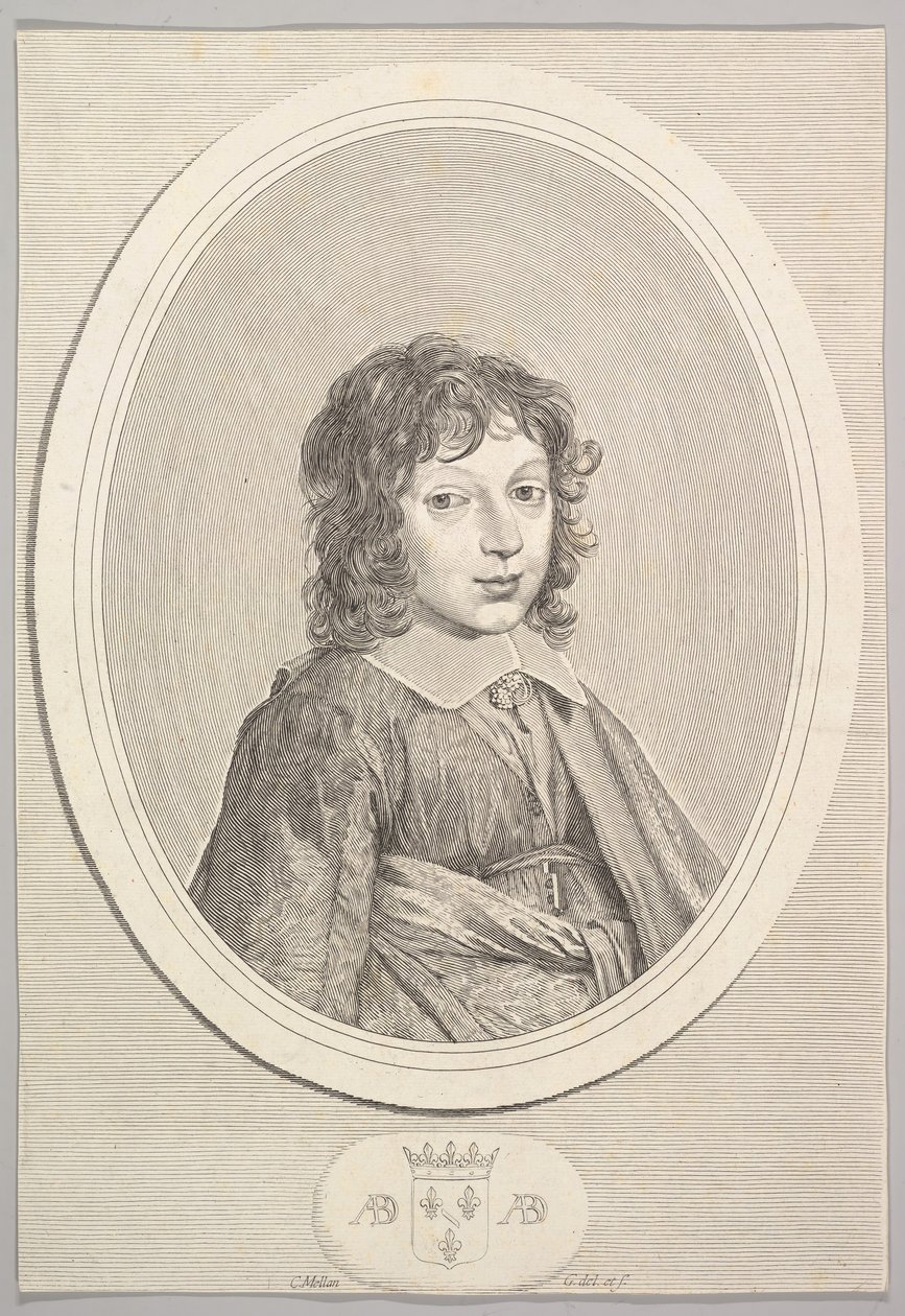 Armand de Bourbon, prince de Conti by Claude Mellan