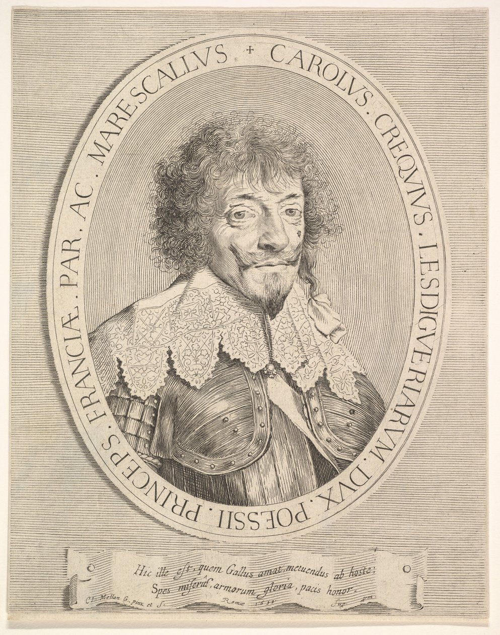 Charles I de Créquy, Duke of Lesdiguières, 1633 by Claude Mellan