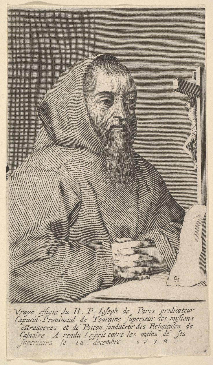 François Le Clerc Du Tremblay, dit le Père Joseph by Claude Mellan