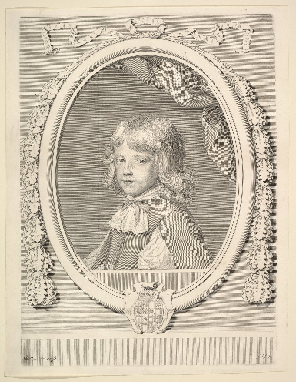 Louis-Joseph de Lorraine, Duke of Guise, as a Child by Claude Mellan