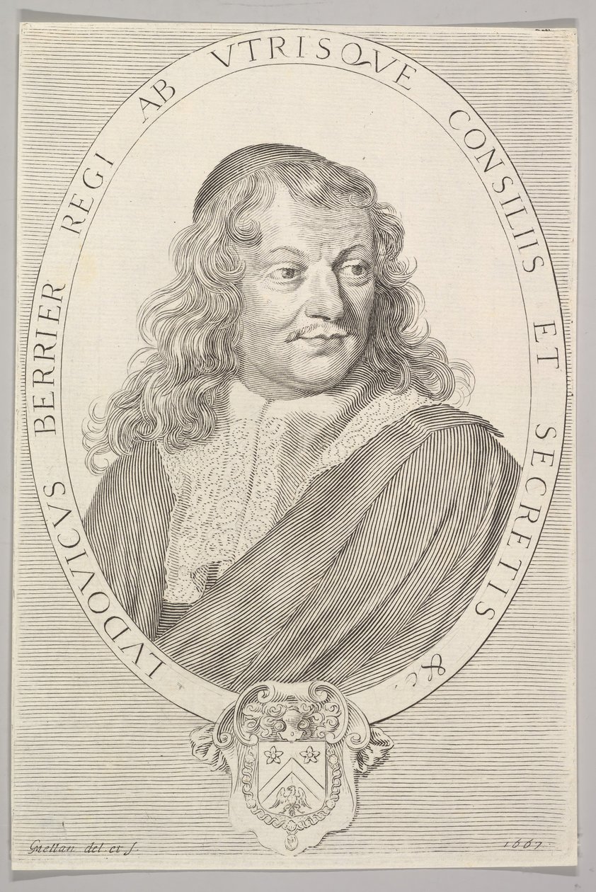 Louis Berryer by Claude Mellan