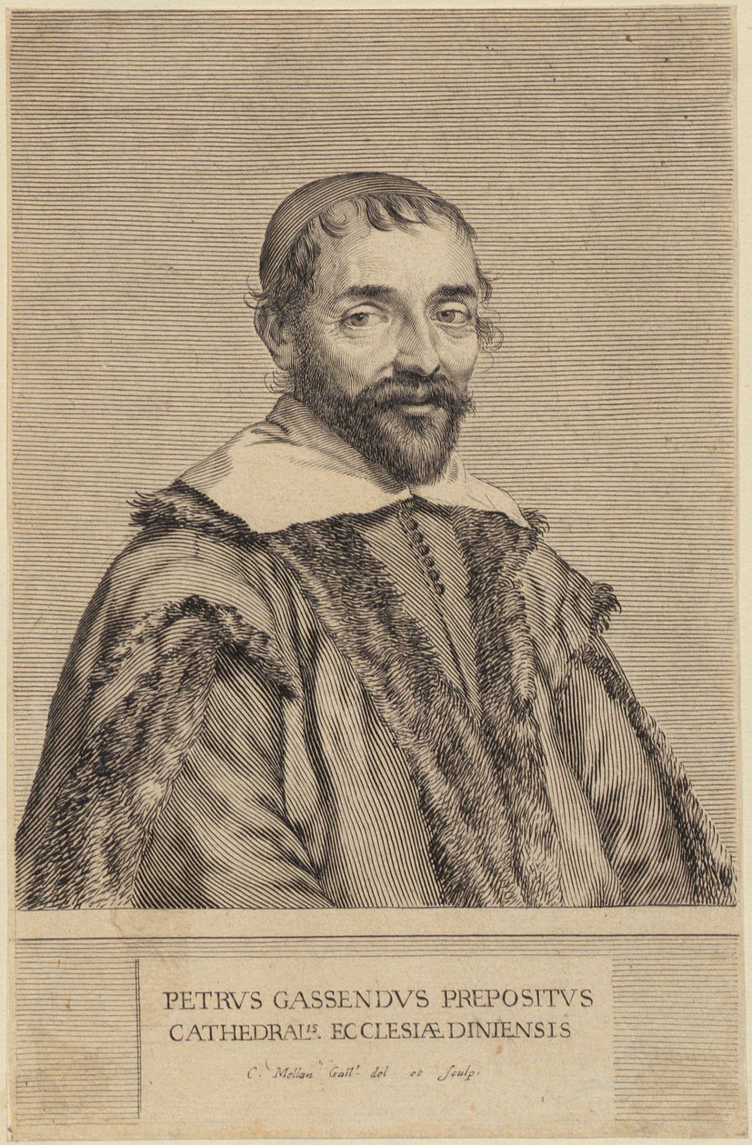 Portrait of Pierre Gassendi by Claude Mellan