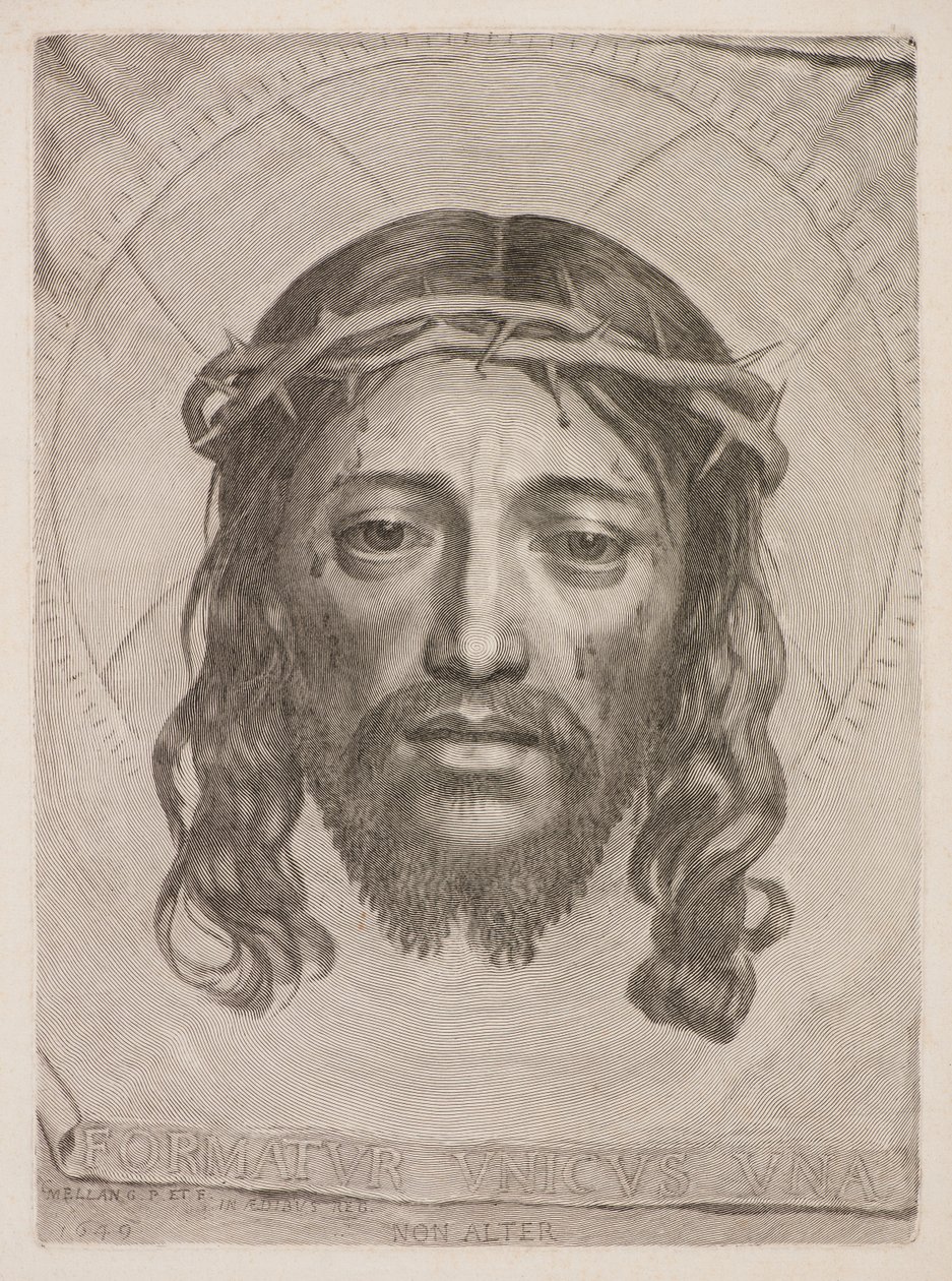 The Vernicle of Veronica by Claude Mellan