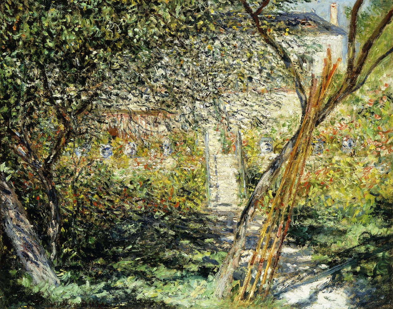 A Garden in Vetheuil by Claude Monet