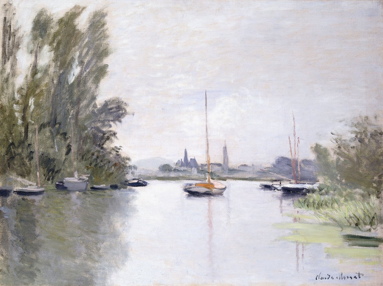 Argenteuil, view of the Small Arm of the Seine, 1872 by Claude Monet