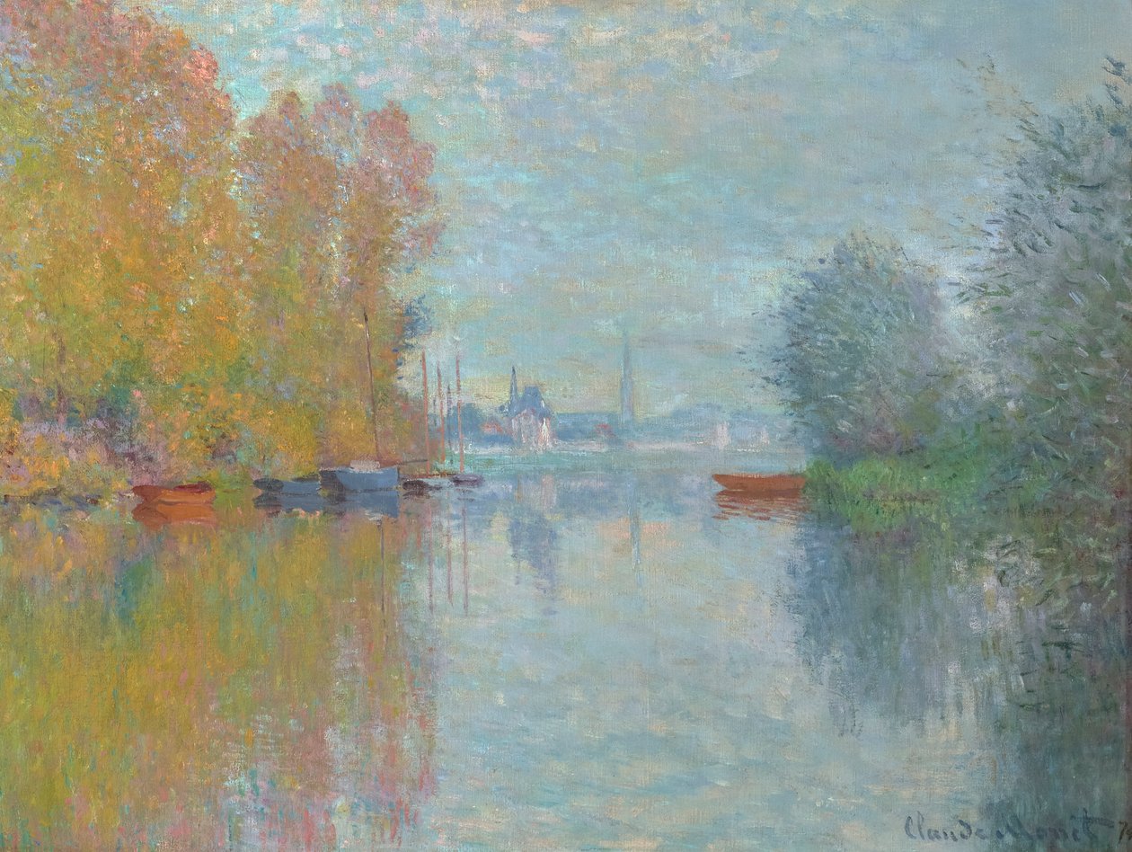 Autumn on the Seine, Argenteuil by Claude Monet
