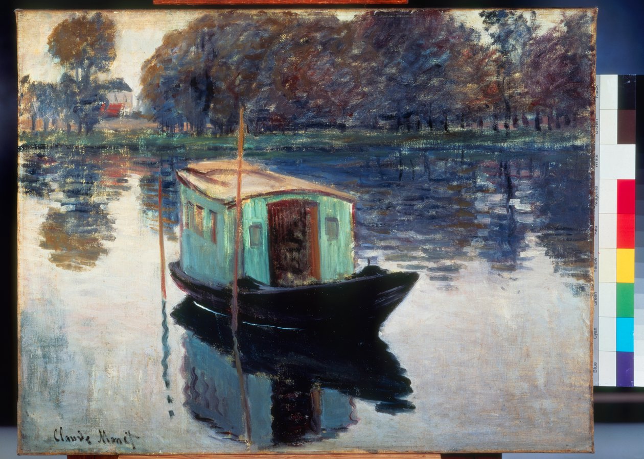 Boat Studio by Claude Monet