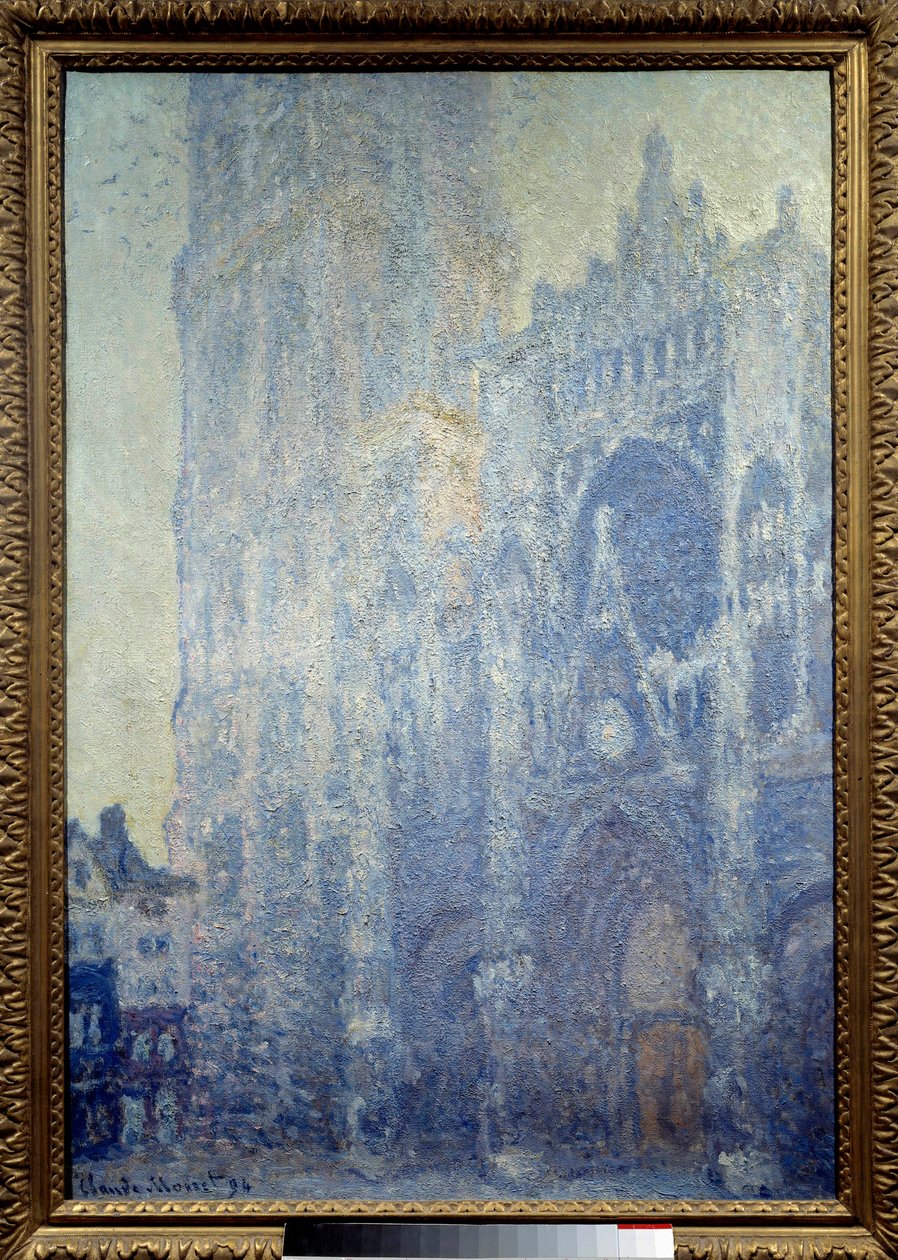 Rouen Cathedral, the Portal and the Tower of Saint Romain, Morning Effect by Claude Monet