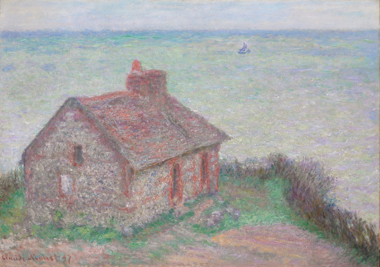 Customs House, Rose Effect, 1897 by Claude Monet