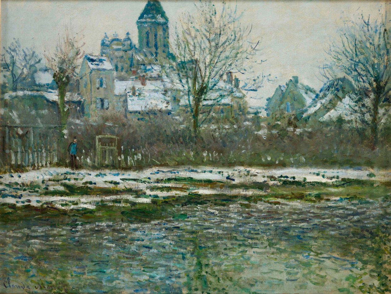 Snow Effect at Vétheuil or Church of Vétheuil, 1878-1879 by Claude Monet