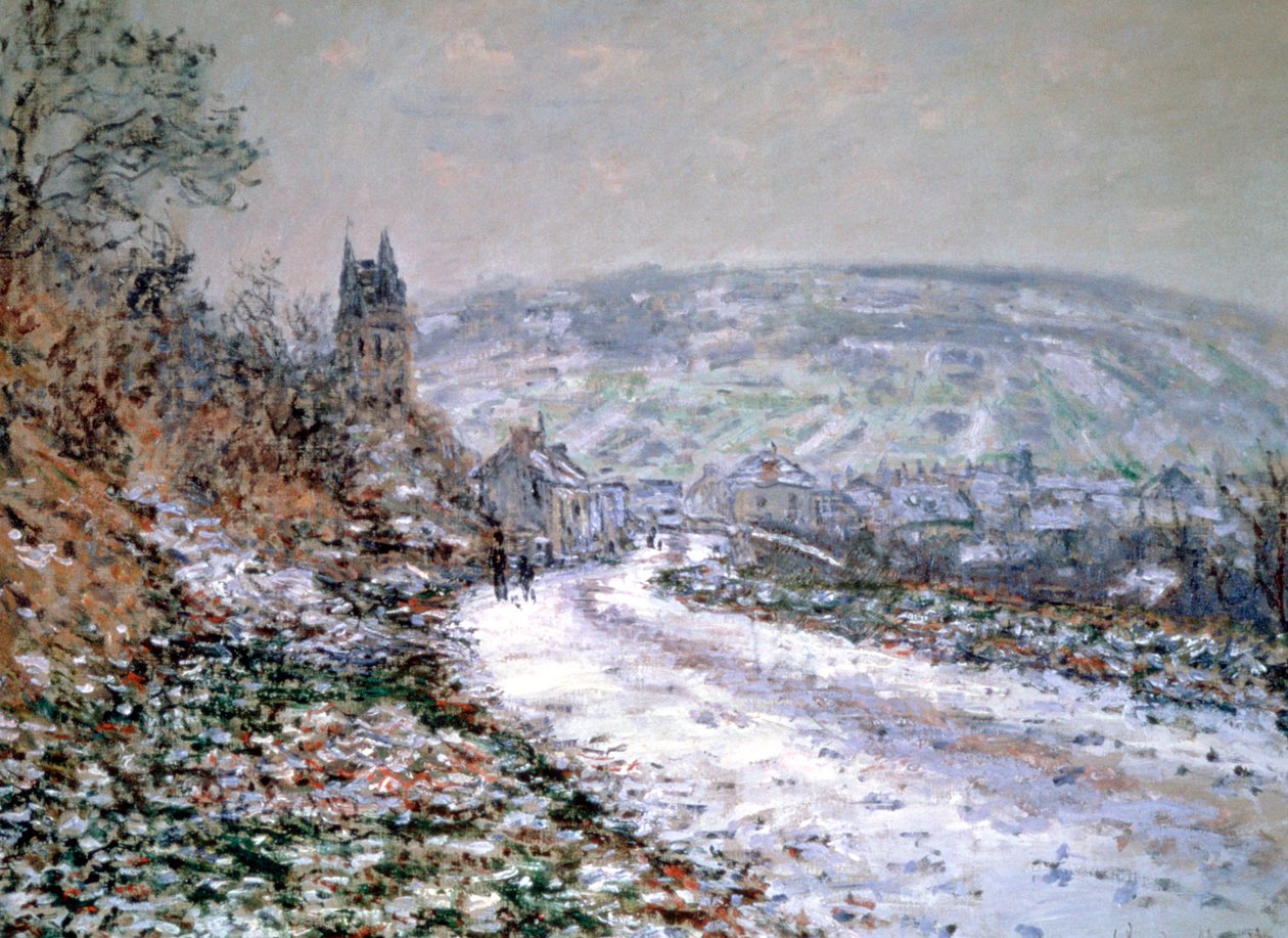 Entrance to the Village of Vetheuil in Winter, 1880 by Claude Monet