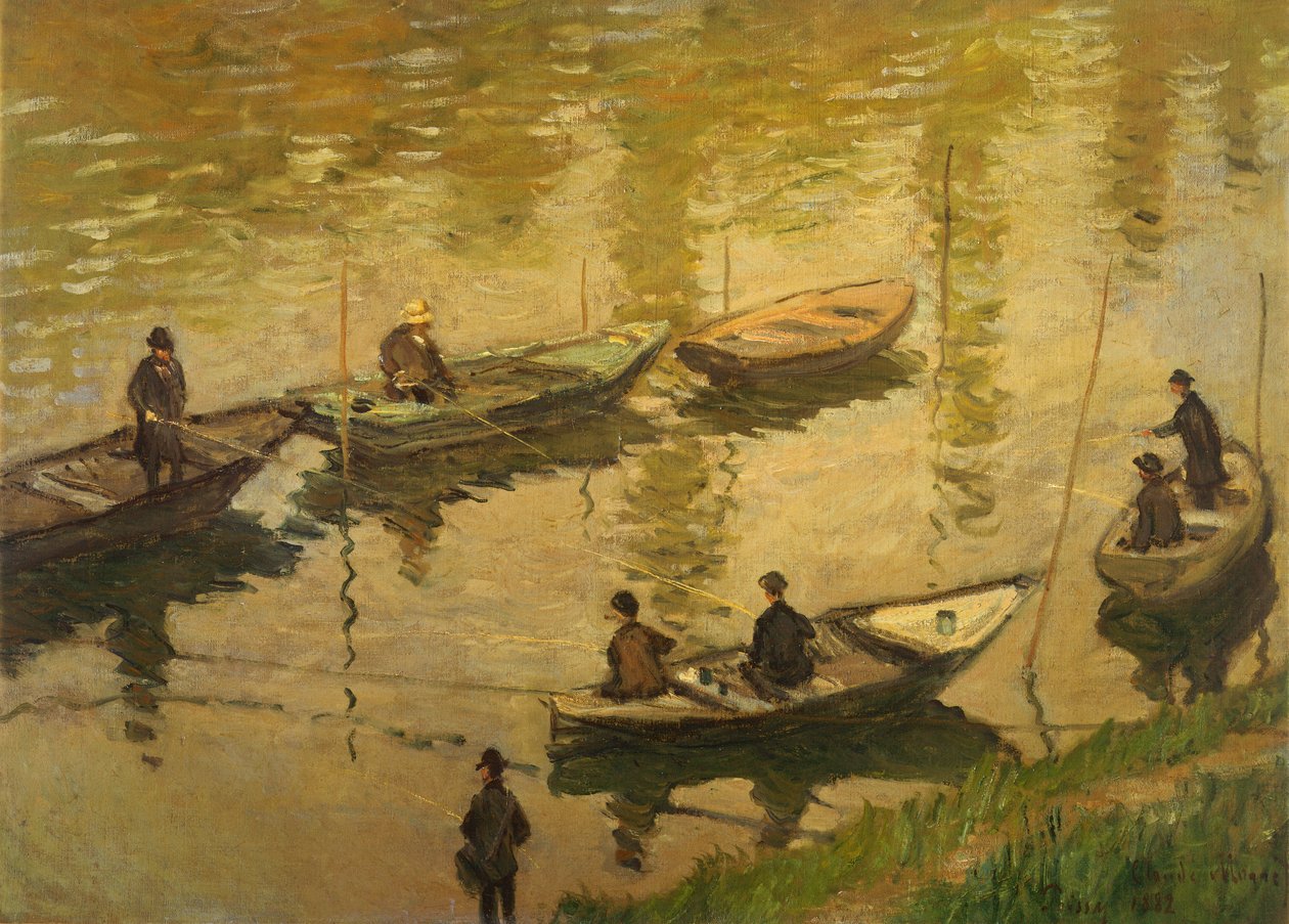 Fishermen on Seine by Claude Monet