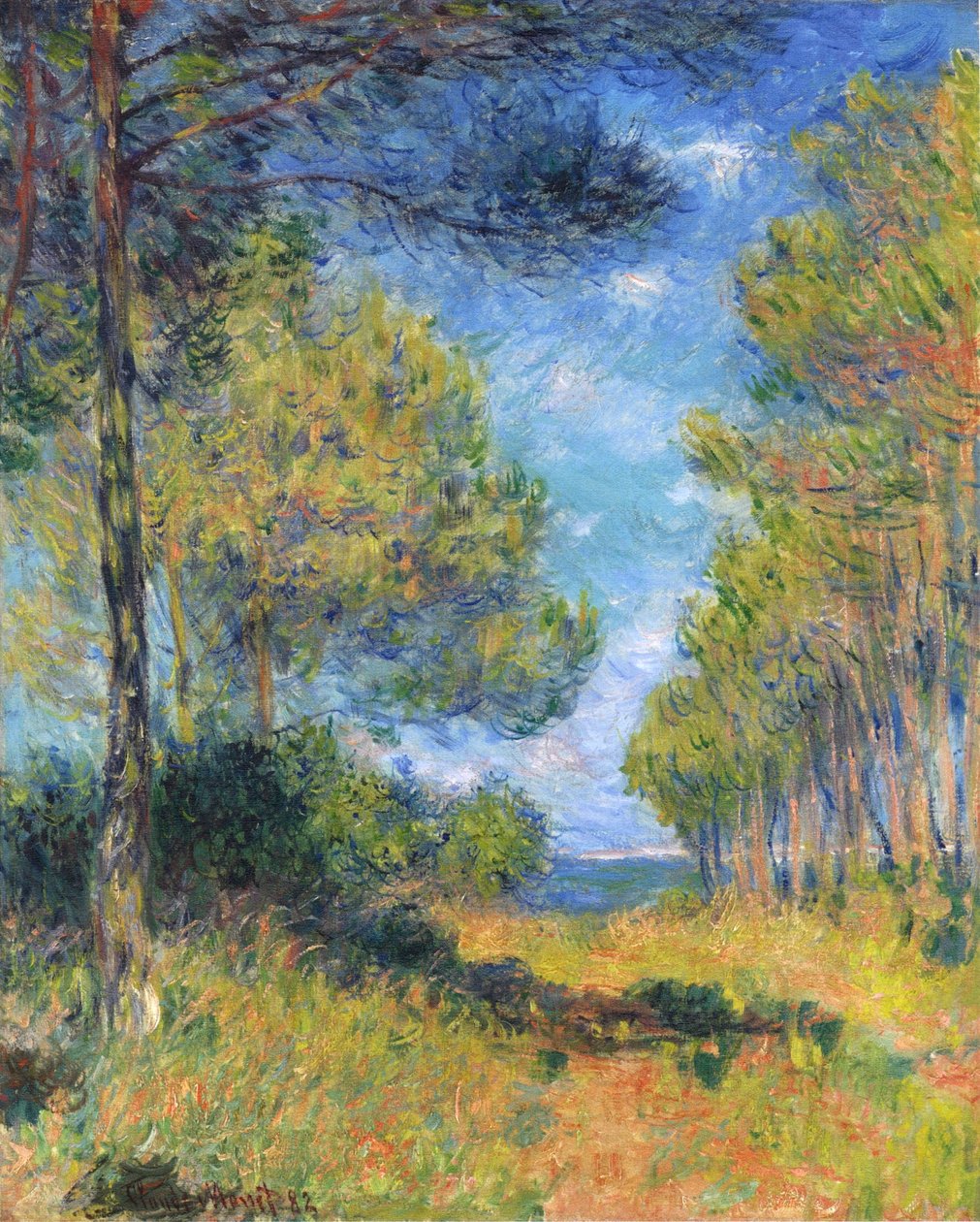 Avenue of Firs in Varengeville by Claude Monet