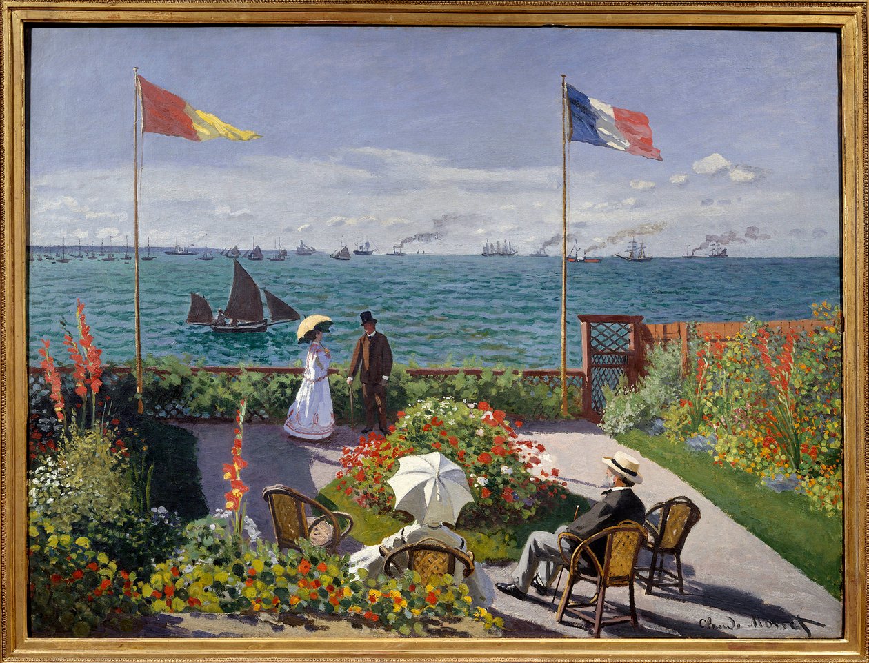 Garden at Sainte Adresse by Claude Monet