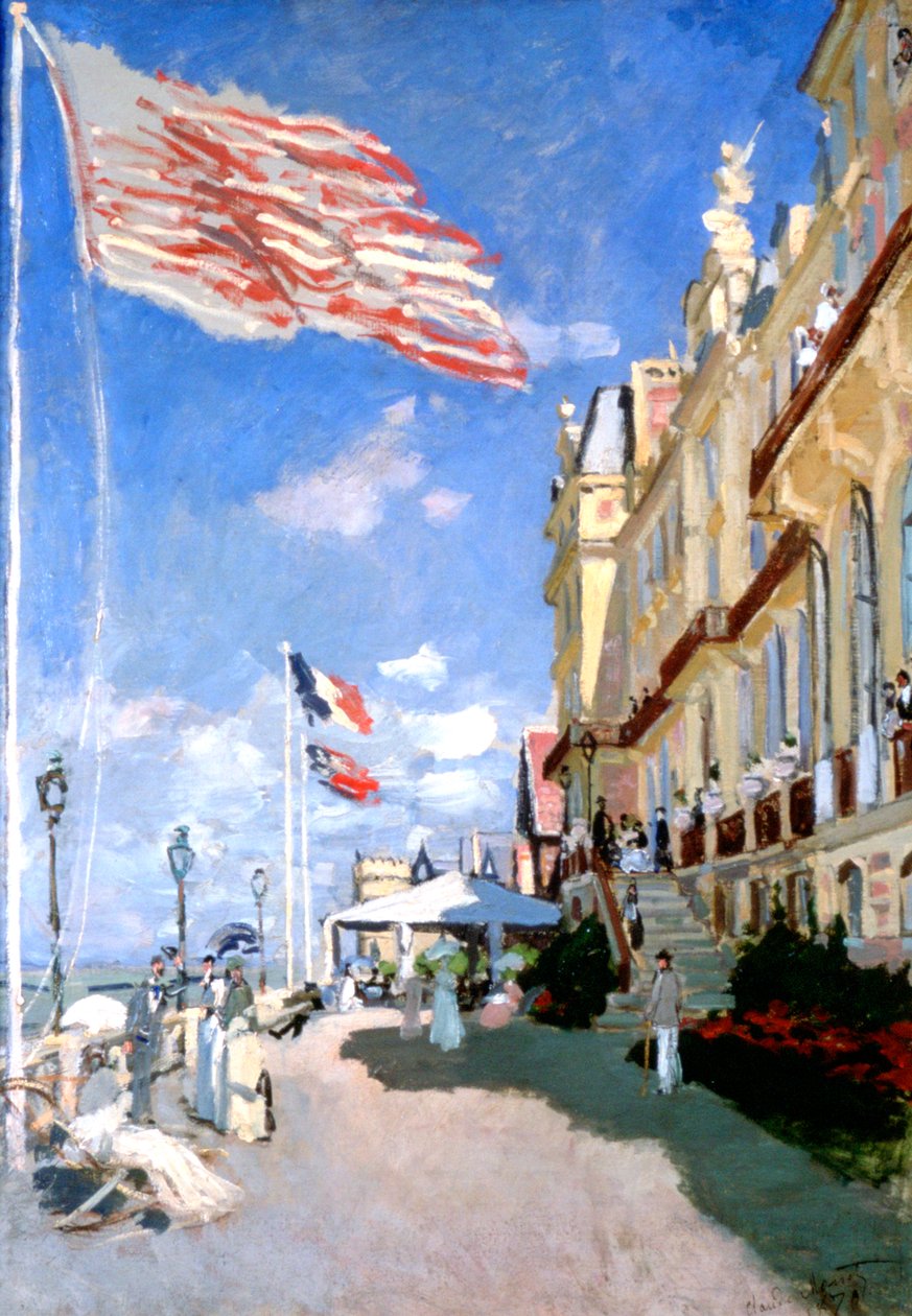 Hotel des Roches Noires, Trouville by Claude Monet
