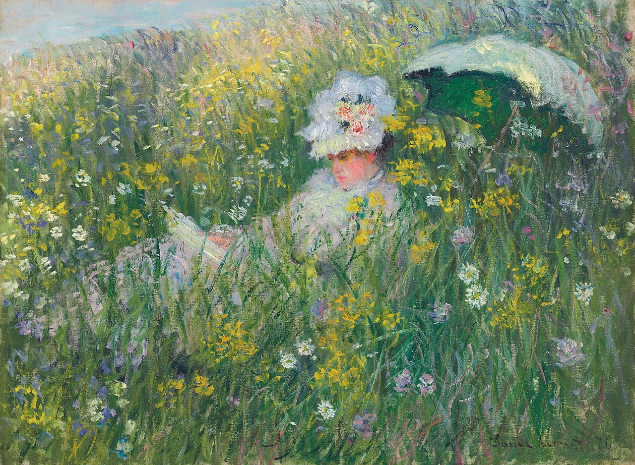 In the Meadow, 1876 by Claude Monet