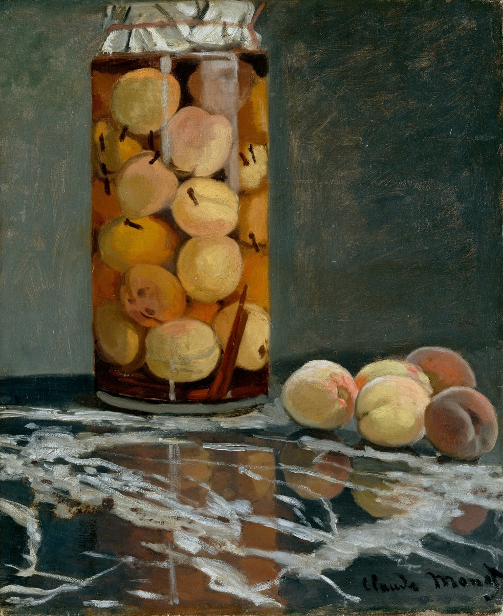 Jar of Peaches, ca 1866 by Claude Monet