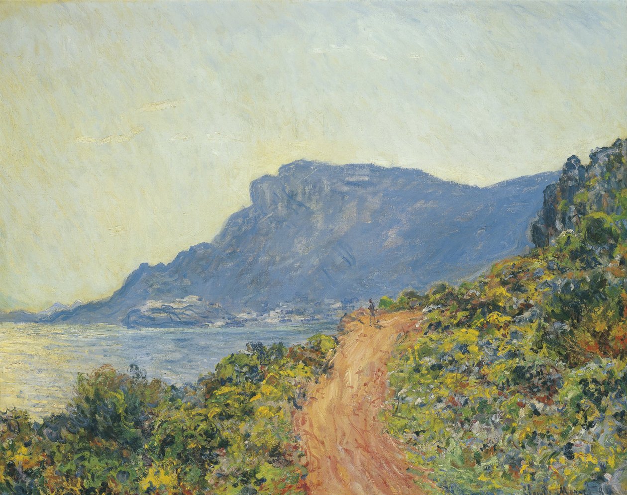 La Corniche near Monaco, 1884 by Claude Monet