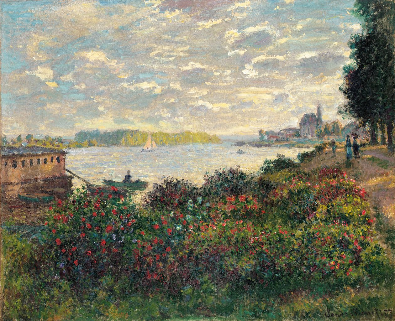 The Seine at Argenteuil by Claude Monet