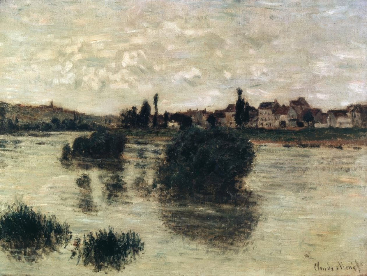 The Seine at Lavacourt by Claude Monet