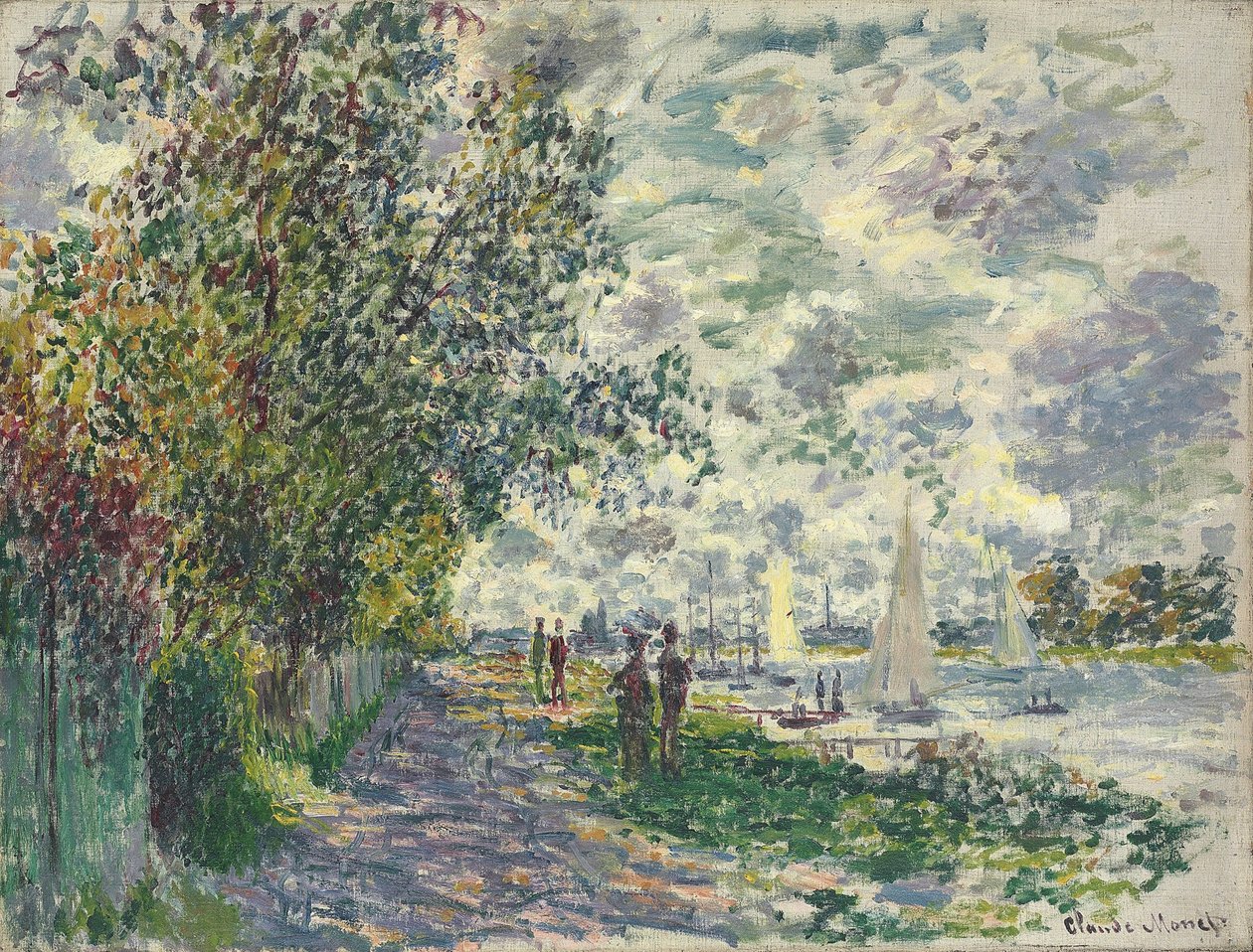 The Bank of Petit-Gennevilliers by Claude Monet