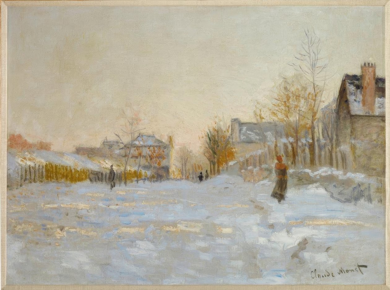 Snow in Argenteuil by Claude Monet
