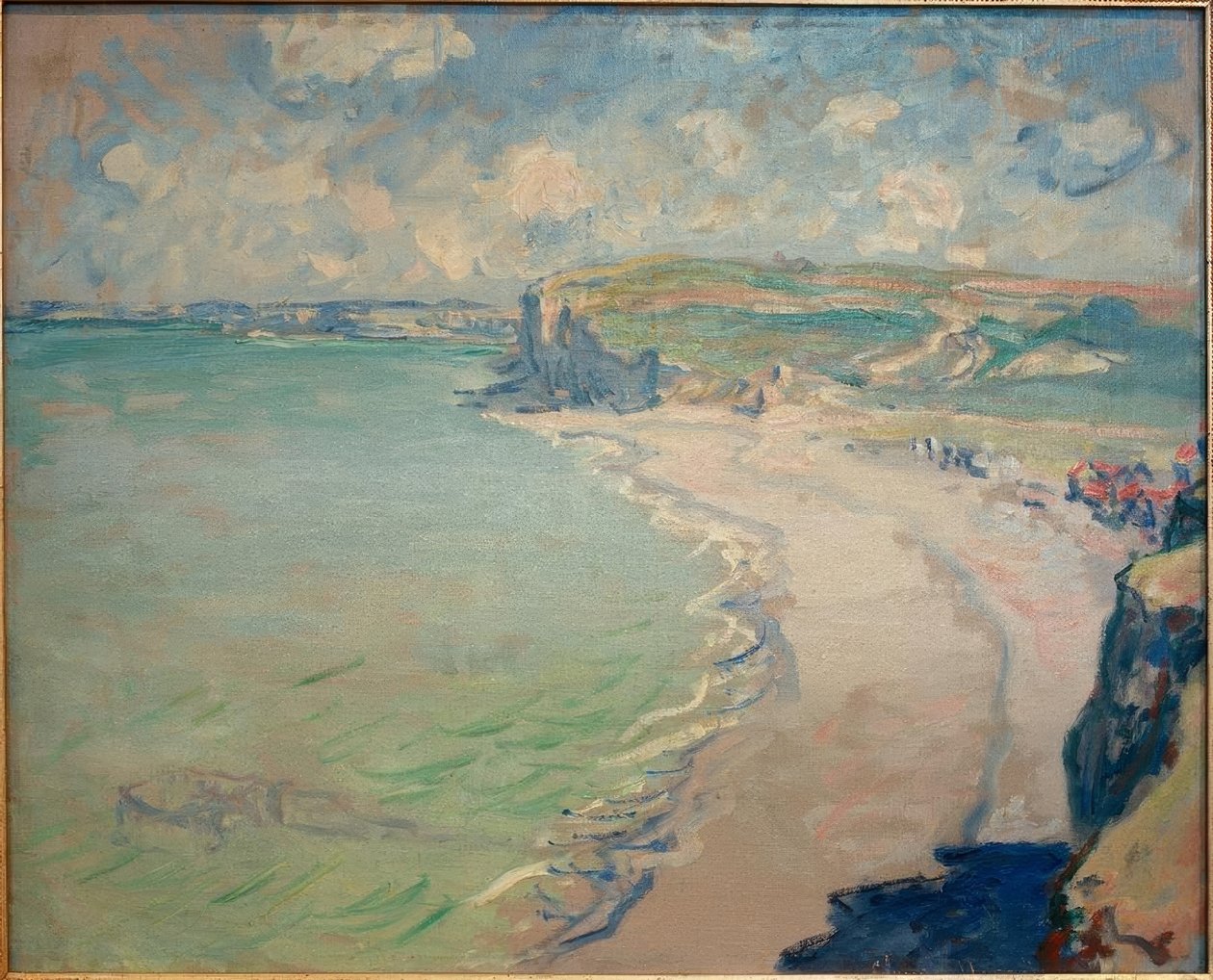 The Beach of Pourville by Claude Monet