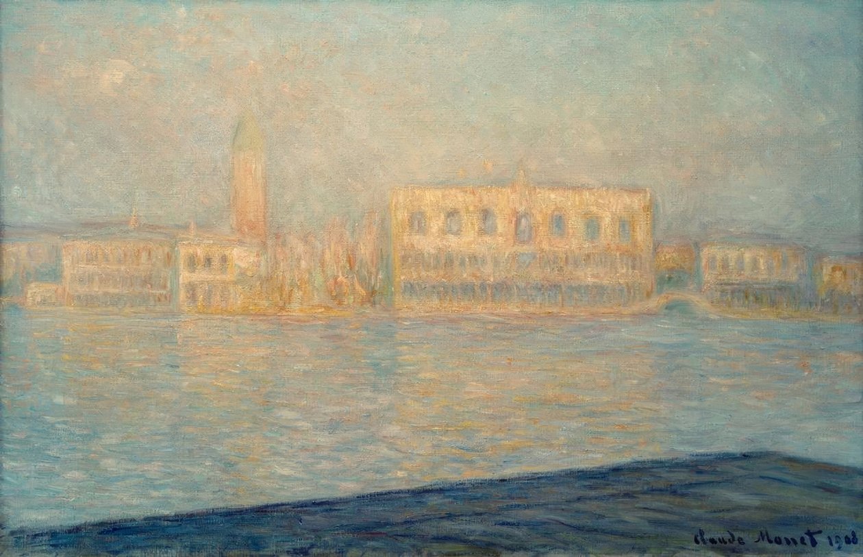 The Ducal Palace Seen from San Giorgio Maggiore by Claude Monet