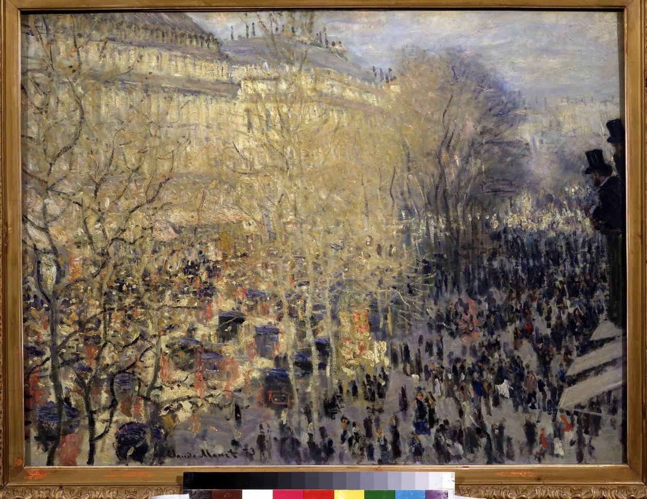 The Boulevard des Capucines by Claude Monet