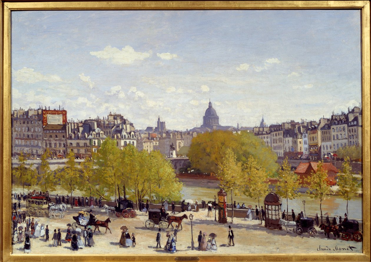 Le Quai du Louvre in Paris in 1867 by Claude Monet