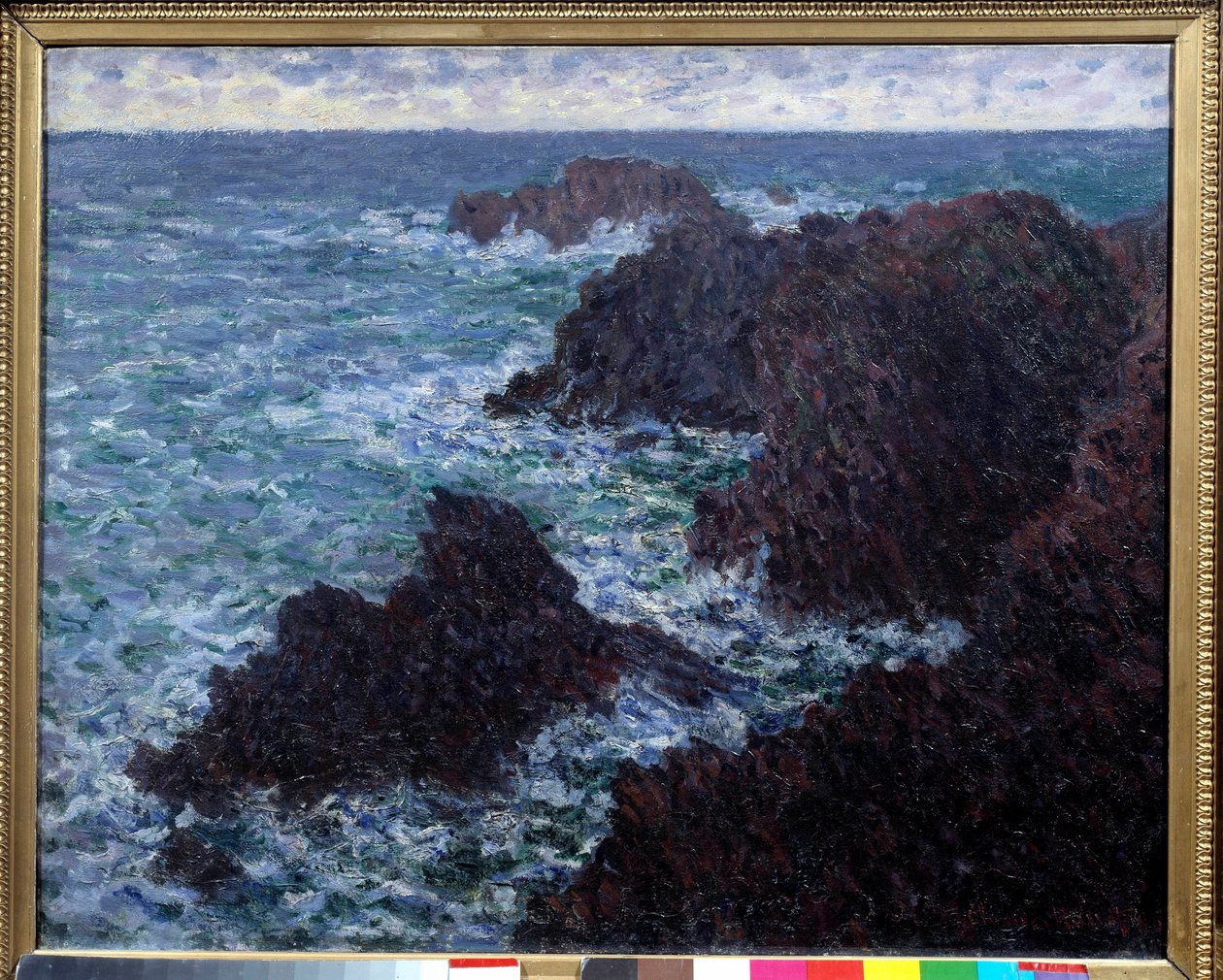 Les Roches de Belle Ile (Belle-Ile), la cote sauvage (Painting by Claude Monet, 19th century) by Claude Monet