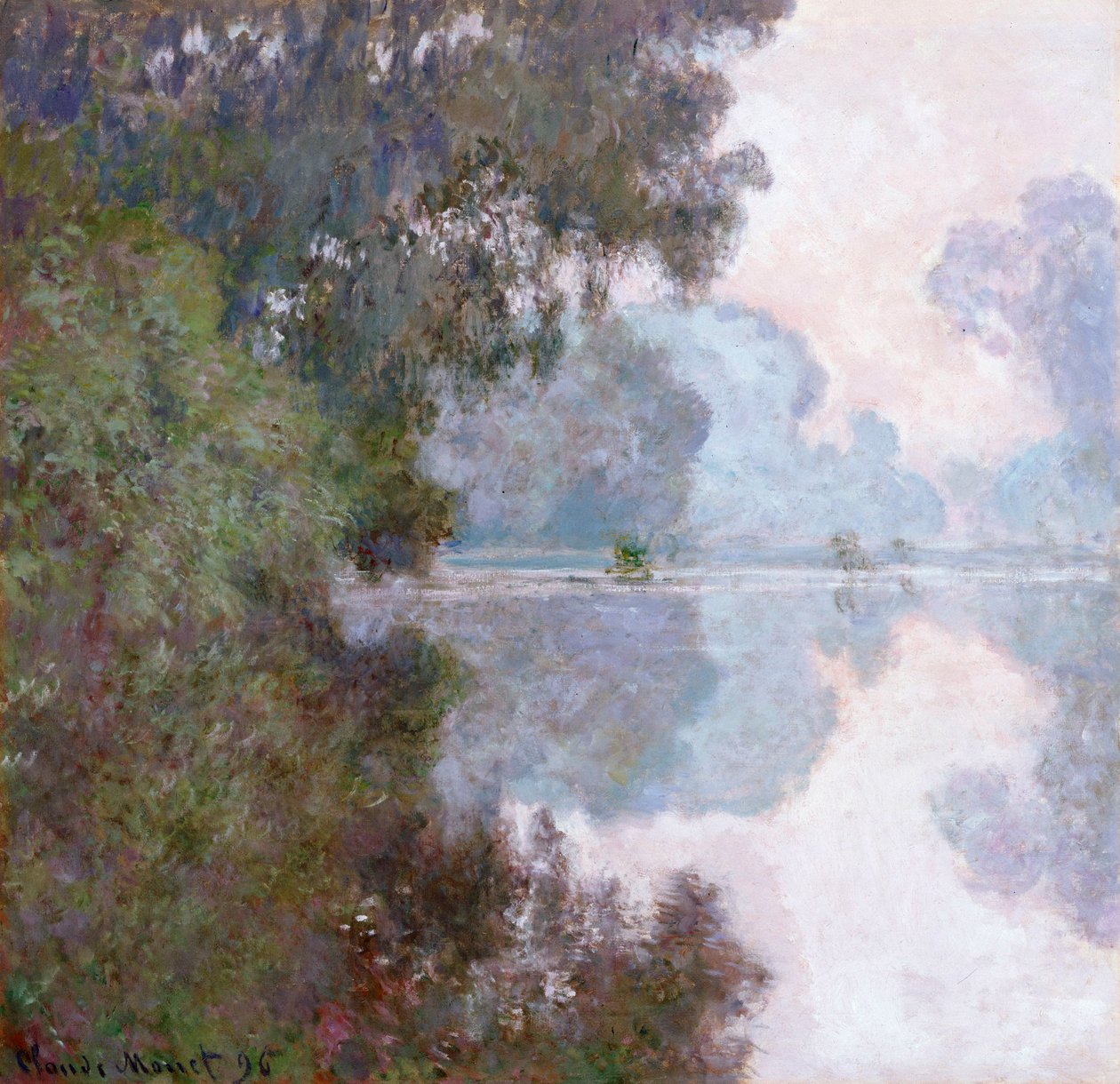 Morning on the Seine, Near Giverny by Claude Monet