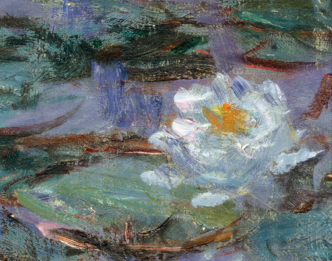 Blue Water Lilies (detail) by Claude Monet
