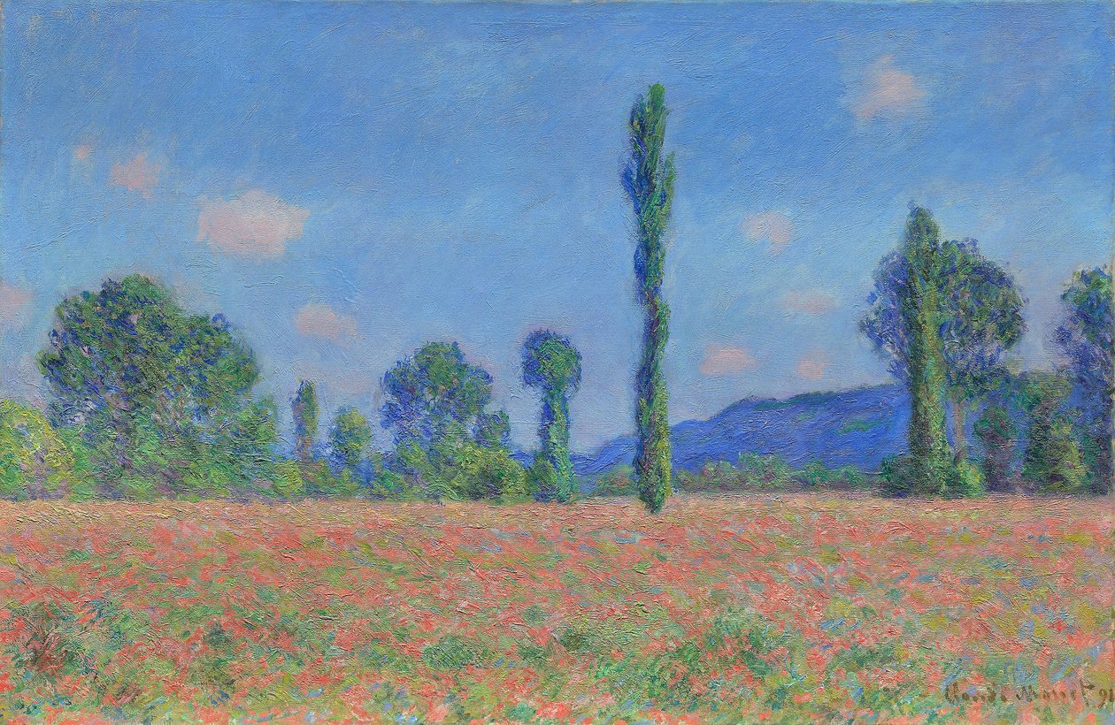 Poppy Field (Giverny) by Claude Monet