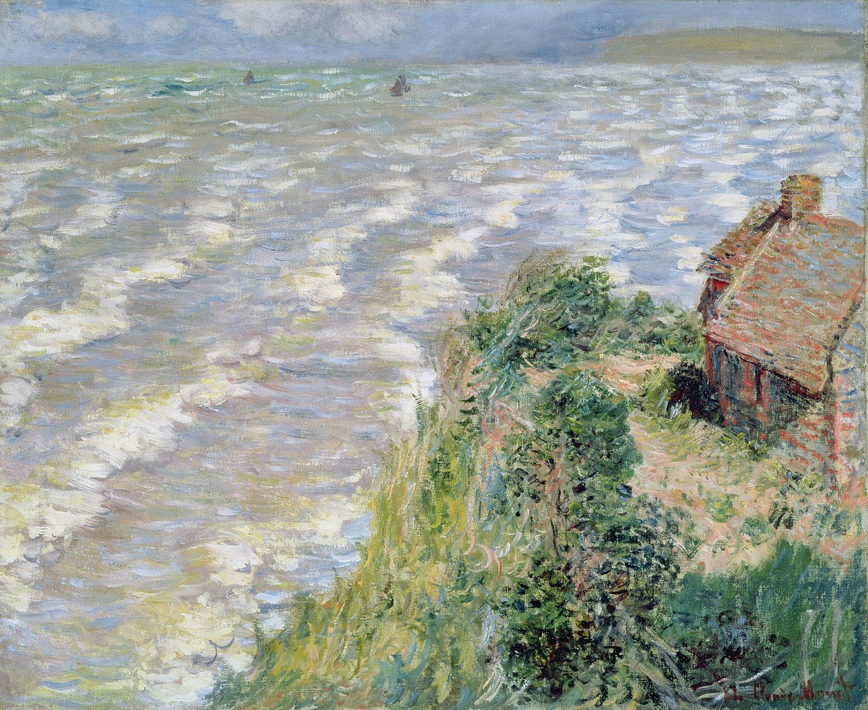 Rising Tide at Pourville, 1882 by Claude Monet