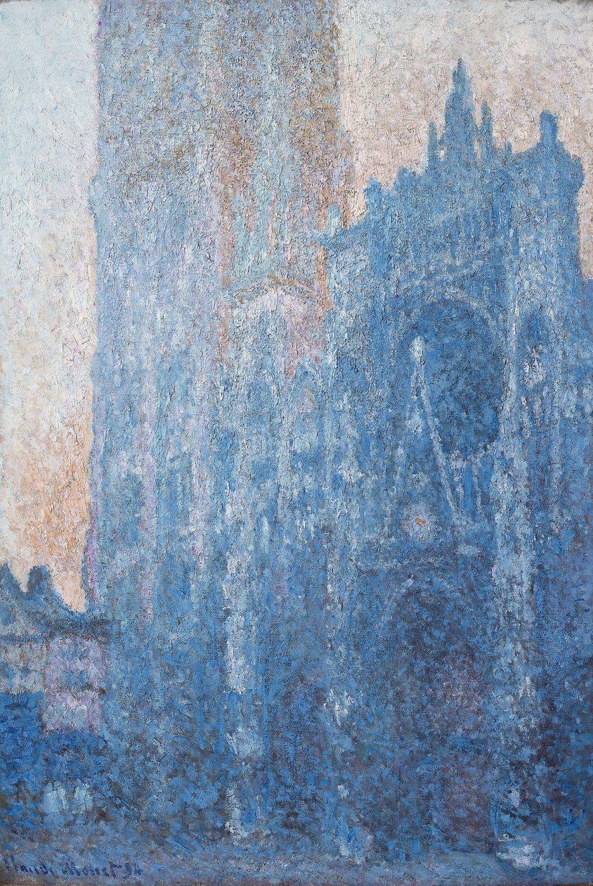 Rouen Cathedral, Portal, Morning Light by Claude Monet