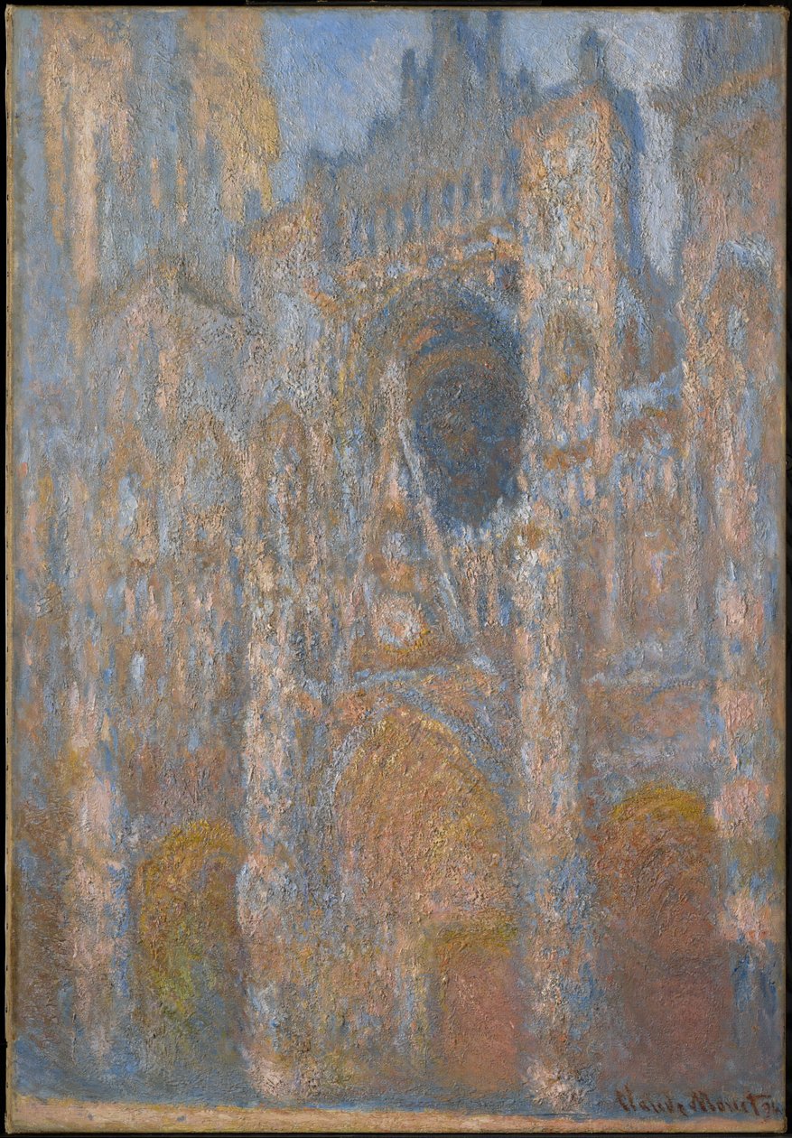 Rouen Cathedral, the Façade in Sunlight by Claude Monet