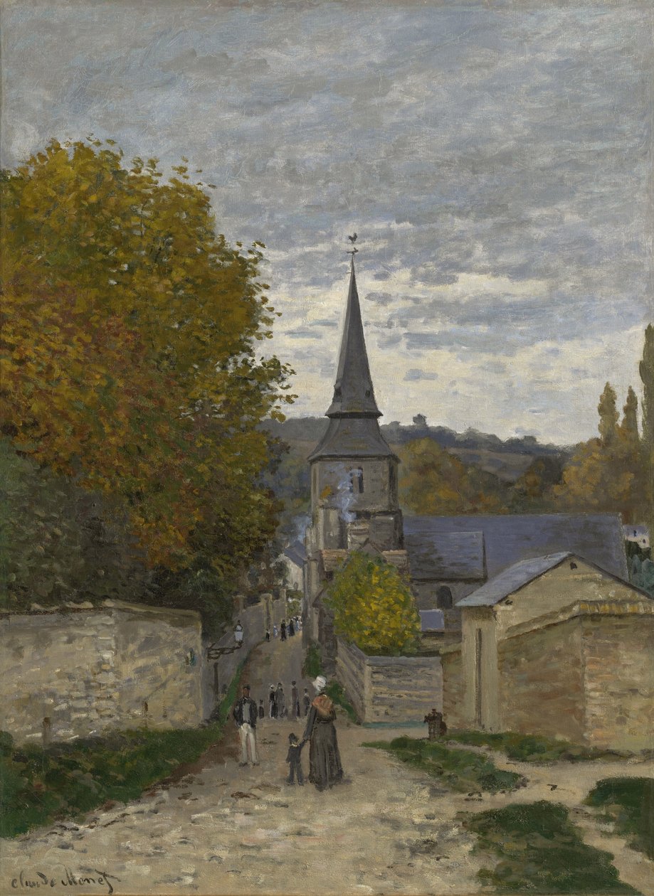Street in Sainte-Adresse by Claude Monet