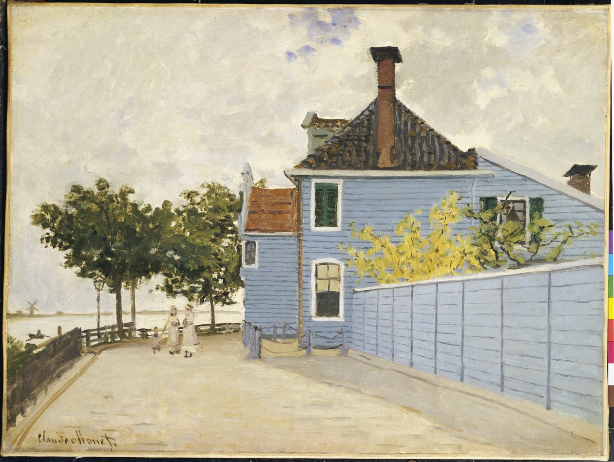 The Blue House, Zaandam by Claude Monet