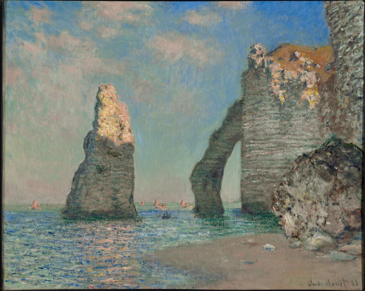 The Cliffs at Étretat by Claude Monet