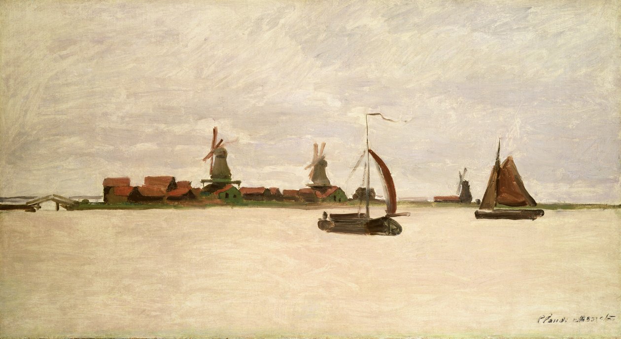 The Outer Harbour at Zaandam, 1871 by Claude Monet