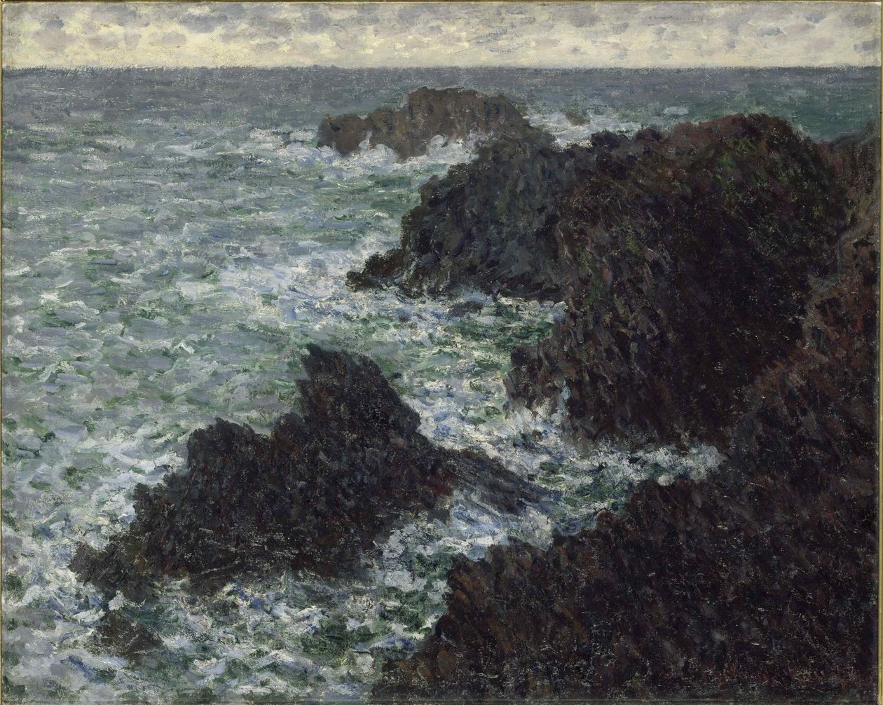 The Rocks at Belle-Ile, The Wild Coast, 1886 by Claude Monet