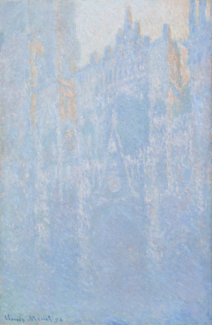 The Rouen Cathedral, the Portal, Morning Fog by Claude Monet