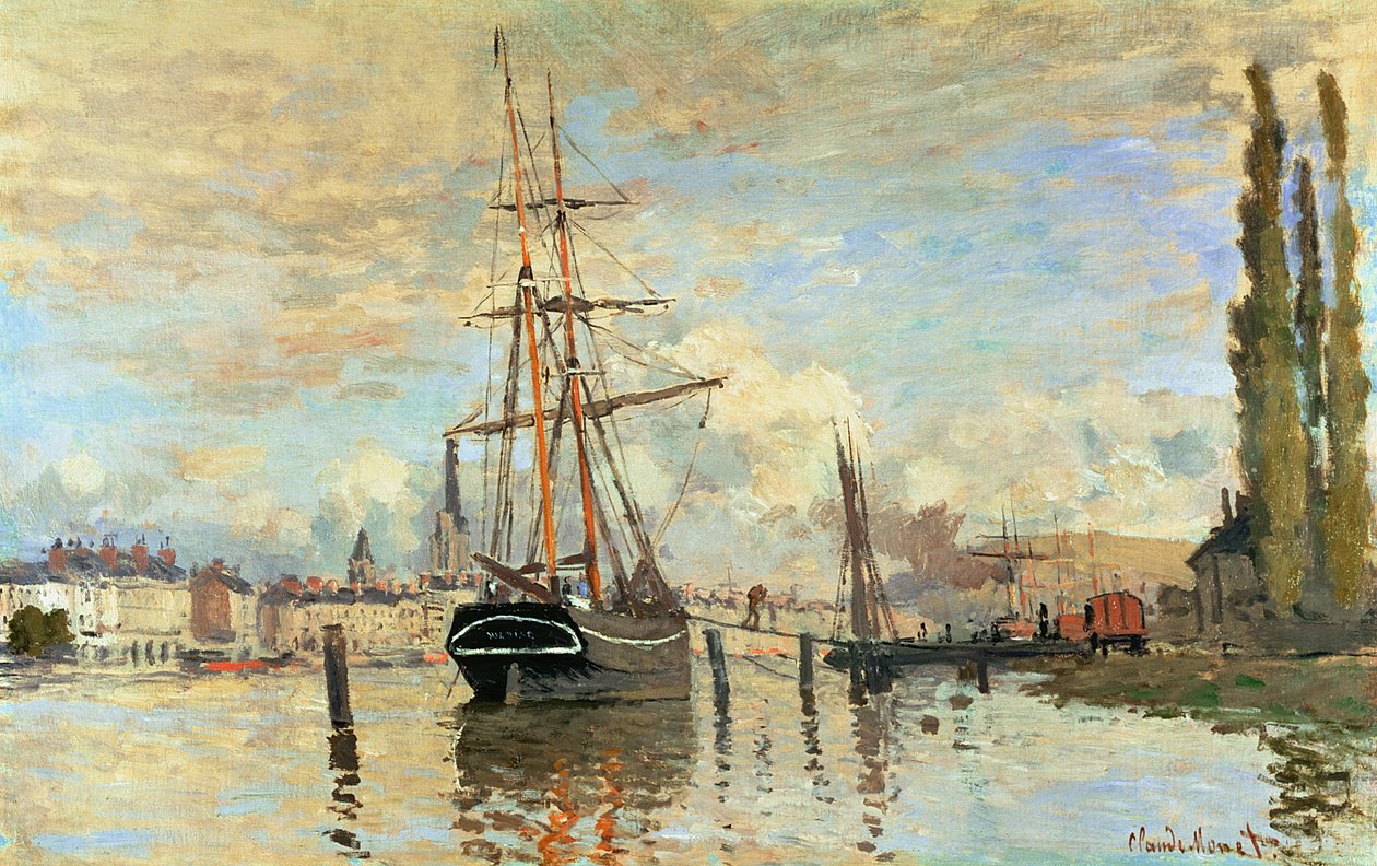 The Seine at Rouen by Claude Monet